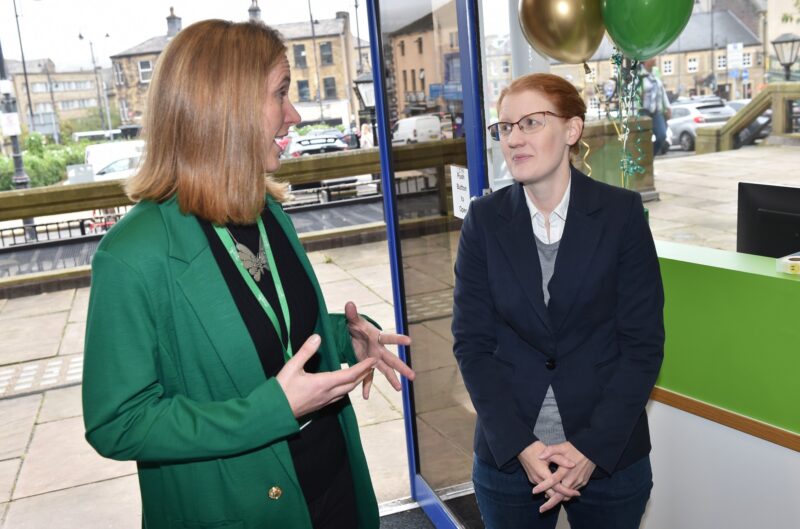Holly at opening of new community hub